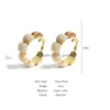 Hoop Huggie Simple Geometric Beads Round Circle Earring For Women Harts Acrylic Pärled Hoops Vintage Party Jewelry Gift D DHGARDEN DHGE4