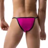 Mutande Uomo Perizoma Bikini Vita bassa Elastico Rigonfiamento Pouch G-String Slip Intimo a rete Traspirante Senza cuciture Perizoma Peni Grandi mutandine