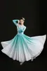 classic Chinese Folk Dance Costume Woman Big Skirt Fan Dancewear Gradient Color Yangko Dance Costumes Performance Clothing 22fl#