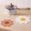 Koppar Saucers Kitchen Pot Mat Flower Shaped Holders Isolation Waasters Pads