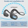 Écouteurs de téléphone portable Trucker Bluetooth Casque Sport Casque sans fil avec microphone à perche amovible Bouton muet Goutte d'oreille ouverte Del Otueu