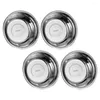 Bowls 4 Pcs Stainless Steel Soup Bowl Mixing Antiskid Metal Salad Dish Basin Kitchen Supplies For Pot Large