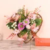Guirlande de fleurs décoratives 30x28cm, marguerite de printemps, œuf de pâques, ornements de porte artificiels, couronne de cœur rose, lierre