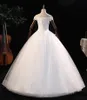 Abito da sposa con spalle scoperte Abito da sposa elegante con scollo a barchetta Abito da ballo con lacci Principessa di lusso Vestido De Noiva Personalizza 240325