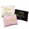 team Bride Makeup Bag Bachelorette Party Cosmetic Bags Bridesmaid Toiletries Organizer Female Storage Make Up Case Wedding Gifts l5mJ#