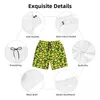 Herenshorts Zomerbord Citroenprint Sport Surf Groene bladeren Grafische korte broek Vintage comfortabele zwembroek