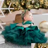 女の子のドレスベイビービッグスパンコールbownot brithday Party Tutu Dress Toddler Kids Winter Autumn v Back Christmas Elegant Drop Delivery Mate Dhnki