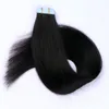 Extension de cheveux de trame de peau Nouvelle arrivée Clip humain dans les extensions sans soudure bande invisible Remy 100G couleur naturelle 18 20 22 24 pouces Drop Del Dhgzq