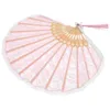 Decorative Figurines Handheld Vintage Lace Folding Fan Prom Party Decoration Flower Fans For Wedding Clothing Women Bridesmaid Portable