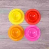 Dinnerware Sets Egg Cups Grade Silicone Dishwasher Safe Stand Holder Kitchen Supplies (Red/Pink/Orange/Yellow/Blue/Green)