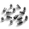 Iyoe 50pcs/lotto tappi di estremità del cordone rotondo 2 3 4 5 6 7 8 9 10 mm Crimp End Topper Cap Connector