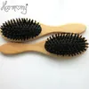 20 pièces brosse à cheveux naturelle professionnelle poils de sanglier poils de bois mélange peigne en Nylon 240315