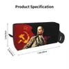 Niestandardowe toalety Lenin Voor vrouwen Rosja ZSRR CCP Makijaż Makijaż Organizator Lady Beauty Opslag Dopp Kit Case Q4pb#