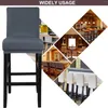 Housses de chaise pour tabouret de bar, hauteur de comptoir, housse latérale, gris ardoise, 4, promotion des ventes