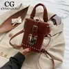 Sac Cvvo Glmc Sacs de selle en cuir PU pour femmes 2024 Designer Vintage Mini épaule Tendance Sacs à main et sacs à main