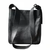 dermis new big bag wide shoulder lead layer cowhide shoulder bag Korean versi trend diagal bucket bag 128y#