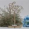 Party Decoration 12pcs/lot Wooden Seat Card"I Love You More"Seat Card Rustic Wedding Centerpieces Vintage For