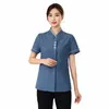 Chinesische Restaurant Uniform Frauen Reinigungsarbeit Hotel Receptiist Kostüm Housekee Kellner Kleidung Massage Nagel Cafe Outfit z47f #