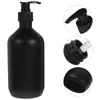 Distribuzione di sapone liquido 2 pezzi Contenitore shampoo vuoto Black Portiera riutilizzabile portatile Pompa per la casa per animali domestici