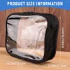 Sacos de armazenamento Viagem Clear Makeup Bag Organizador Transparente PVC Esteticista Cosméticos Beleza Higiene Pessoal Make Up Bolsa Lavagem