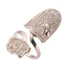 Eulonvan Luxury 925 Sterling Silver Wedding Nails anillos Accesorios de joyería para mujeres Charms White Cubic Zirconia S37573758 240322