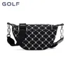 golf Bag 2023 New Original Genuine Leather Saddle Bag for Women's Unique Retro Print Underarm Bag Single Shoulder Crossbody T0Ip#