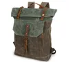 mochila, bolsa de couro crazy horse, bolsa de lona de viagem vintage, mochila impermeável saco pinepoxp 34lu #