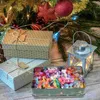 Butelki do przechowywania pudełko na pudełko świąteczne cukierki świąteczne puszki z pokrywkami do dawania pojemników