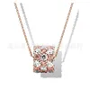 Jiaduola S925 Pan Pure Sier Rose Gold Naszyjnik Balon Balon Dream Catcher Pustek