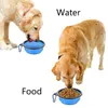 Kamp mutfak katlanabilir evcil hayvan seyahat kase 350ml taşınabilir kedi açık su köpek yavrusu konteyner sile katlanabilir besleyici köpek aksesuarları dr otqo2