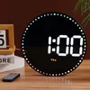 Wall Clocks 10 Inch Large LED Digital Clock With Remote Control Temperature Date Alarm Display Automatic Brightness For Bed V0D3