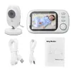 Cdycam 3.5 inç kablosuz video bebek monitörü gece görüş sıcaklığı izleme 2 yönlü ses konuşma bebek dadı güvenlik kamerası 240326