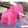 Outdoor Games Activities Advertising White Inflatable Elephant Nt Pink Decorative Cartoon Mascot Toy For Decoration Drop Delivery Spor Otw5X