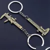 Chaveiros Lanyards Cute Mini Caliper Ferramentas Chaveiro Liga de Zinco Vernier Chaveiros S Medição Acessórios Rers L230314 Drop Dhiv1