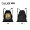 Anpassad Camino de Santiago Scallop Shell DrawString Bag för träning Yoga ryggsäckar Kvinnor Män Spanien Primitivo Sports Gym Sackpack P9k3#