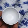 Tazze Piattini 5 pz/lotto Chaozhou Vecchi Beni Ad Alta Temperatura Sottosmalto Colore Ciotola Tipo Tazza Da Tè Melone Vite Orchidea Macchie di Tè