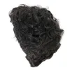 Nxy vhair wigs gnimegil syntetisk man peruk svart mix grå hår kort lockigt för manlig far gåva naturligt värmebeständigt cosplay party 240330