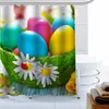 Shower Curtains Custom Easter Curtain Polyester Fabric Bath Screens For Bathroom 3D Waterproof Hook 0331