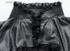 Sexy Set Mulheres Sexy Lingerie Love Live Cosplay Trajes Boate Escola Menina PU Couro Bras Maid Outfits Preto Halloween Devil Terno Novo Y240329