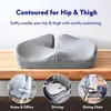 Pillow Memory Foam Pressure Relief Seat Ergonomic Tailbone Pain For Office Home Desk Chair Car Wheelchair Extra-Dense