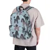 Sac à dos motif caniche animaux sacs à dos garçon fille Bookbag étudiants sac d'école enfants sac à dos voyage épaule grande capacité