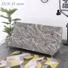 Pokrywa krzesła Pluszowa aksamitna sofa bez ramienia rozciągającego spandex składanie futon Cover Slipcovers Protektorów meblowych