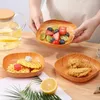 Plates 1 Set Fruit Bone Tray Cake Storage Trays Square Store Dessert Lightweight Serving Kitchen Tools