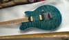 Модернизированная электрогитара Edward Van Halen Wolf Music Man Ernie Ball Axis Blue Green со стеганым кленовым верхом Floyd Rose Tremolo Bridge Hi7512961