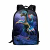 Bolsas fofas 3D Dinosaur Print Kids School School Backpack para meninas para meninos Bolsa de livros de estudantes Mochila de escolaridade de grande capacidade