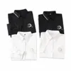 2021 Fi Женские блузки Harajuku Vintage Black White Lg Рубашка с коротким рукавом Oversize Плюс Размер Блузка с отложным воротником Топы Z84U #