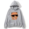 Par Hoodies Bubu tittar på film med dudu plus size sweatshirt carto kawaii tryck pullover harajuku män kvinnor sudaderas j1mq#