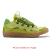 New Designer Dress Shoes Women Mens Lavines shoes Pink Green Purple yellow White Leopard Luxury Brand Big Size 46 Leather curb Sneakers Dhgate chaussures