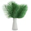 Decoratieve bloemen Kunstbladeren Stengels: 12 stuks Fronds Tropisch Groot Groen Hawaiiaanse Feestjungle