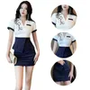 spa Uniforms Women's Beauty Clothing Beauticians Overalls Tunics Hotel Tops Short Skirts Sets 2-piece Wholesale G4sp#